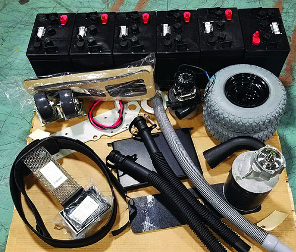 New commercial floor scrubber replacement parts